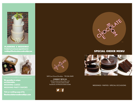 Special Order Menu