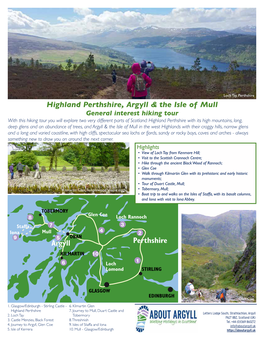 Highland Perthshire, Argyll & the Isle of Mull