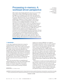 Processing-In-Memory: a Workload-Driven Perspective