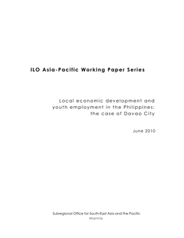 ILO Asia-Pacific Working Paper Series