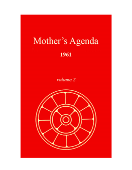 Mother's Agenda, Volume 2. 1961