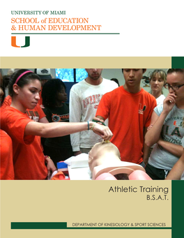 Athletic Training B.S.A.T