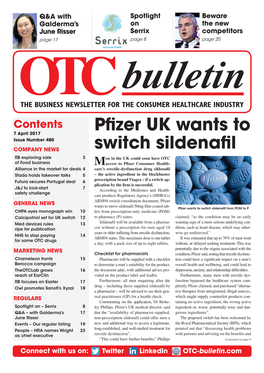 Pfizer UK Wants to Switch Sildenafil