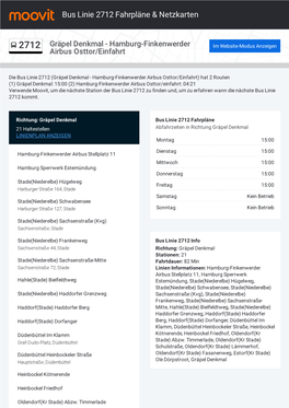 Bus Linie 2712 Fahrpläne & Karten