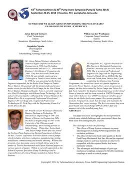 Tutorial P2: Considerations for Dual Pressurized Gas Seals in Pump Applications