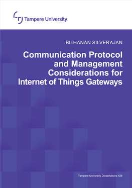 Communication Protocol and Management Considerations for Internet of Things Gateways