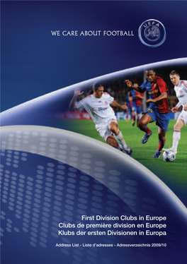 First Division Clubs in Europe 2009/10