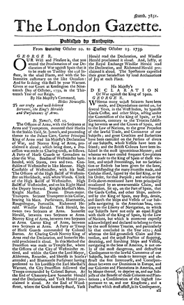 He London Gazette. Puwtsljeij Bp Atntifaittpi from Featutdag October 20