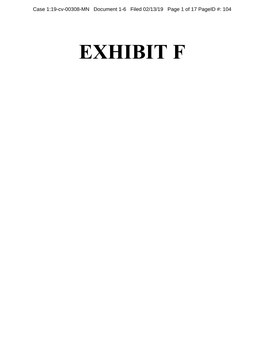 EXHIBIT F Case 1:19-Cv-00308-MN Document 1-6 Filed 02/13/19 Page 2 of 17 Pageid #: 105