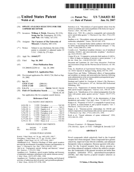 (12) United States Patent (10) Patent No.: US 7,164,021 B2 Welsh Et Al