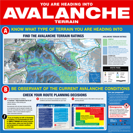 Emergencies AVALANCHE TERRAIN RATINGS