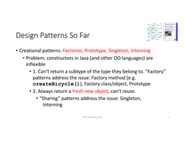 Design Patterns So Far