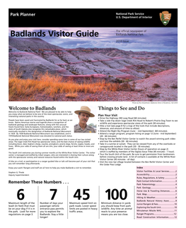 Badlands Visitor Guide Badlands National Park 2010 Issue