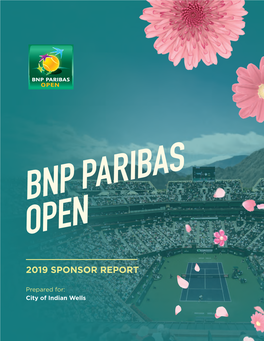 2019 BNP Paribas Open Sponsor Report