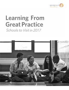 Learning from Great Practice: Schools to Visit in 2017
