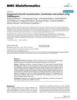 BMC Bioinformatics Biomed Central