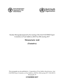 Metatartaric Acid (Tentative)