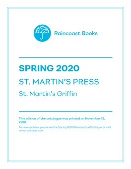 Spring 2020 St