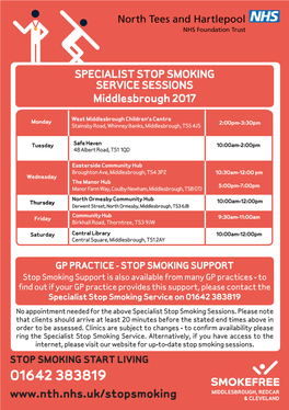 Specialist Stop Smoking