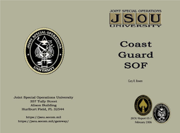 JSOU Report 05-7, Coast Guard