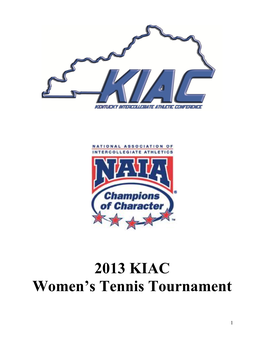2013 KIAC Women's Tennis Tournament