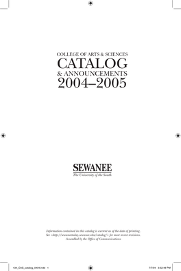 2004–2005 Catalog