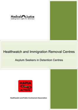 Healthwatch and Immigration Removal Centres