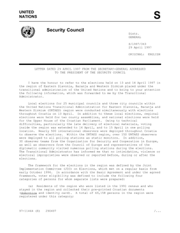 Security Council Distr