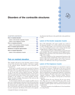 Disorders of the Contractile Structures