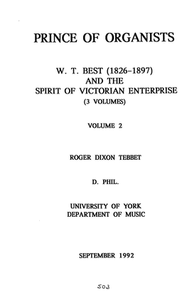 Wt Best (1826-1897) and Tbe Spirit of Victorian Enterprise