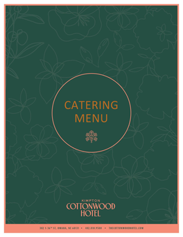 Catering Menu