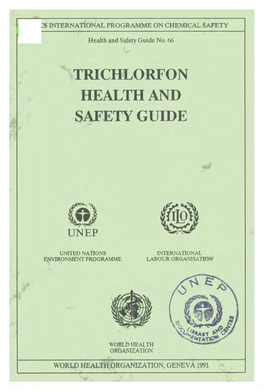 Trichlorfon Health and Safety Guide