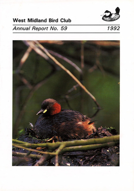 West Midland Bird Club Annua! Report No. 59 1992 Little Grebe, Whitacre Heath, April 1992 (Keith Warmington) West Midland Bird Club Annual Report No