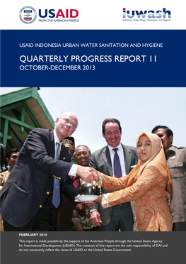 Quarterly Progress Report 11 October-December 2013