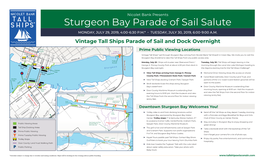 Sturgeon Bay Parade of Sail Salute