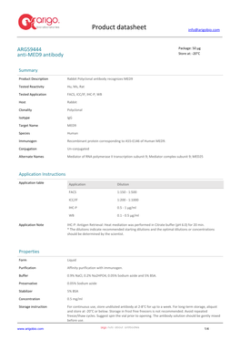 Anti-MED9 Antibody (ARG59444)