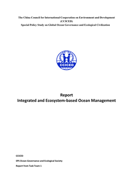 Integrated and Ecosystem-Based Ocean Management