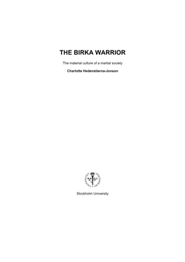 The Birka Warrior