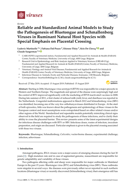 Reliable and Standardized Animal Models to Study the Pathogenesis