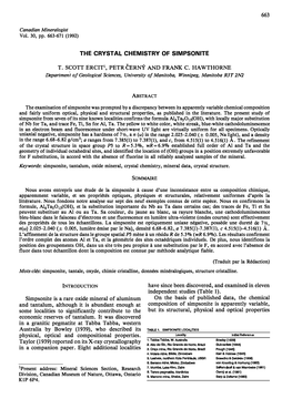 The Crystal Chemistry of Simpsonite