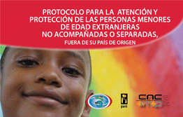 Protocolo Para La Atención Y Protección De Las Personas Menores De Edad Extranjeras No Acompañadas O Separadas, Fuera De Su País De Origen