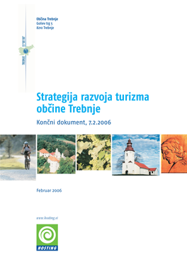 Strategija Razvoja Turizma Občine Trebnje