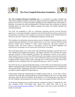 The Clan Campbell Education Foundation