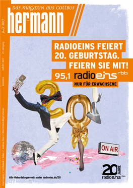 20. Geburtstag. Radioeins Feiert