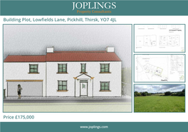 Building Plot, Lowfields Lane, Pickhill, Thirsk, YO7 4JL Price £175,000