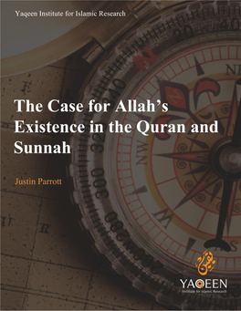 Case for Allah Existence