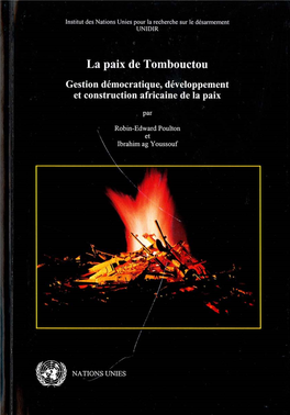 La Paix De Tombouctou Gestion Démocratique, Développement Et Construction Africaine De La Paix