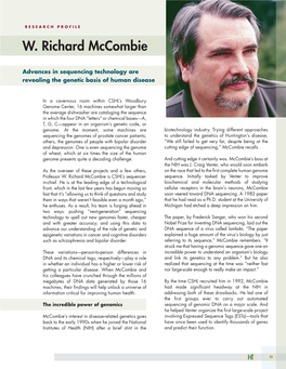 W. Richard Mccombie