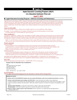 04/07/2015 US Education AELP Price List