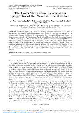 The Canis Major Dwarf Galaxy As the Progenitor of the Monoceros Tidal Stream